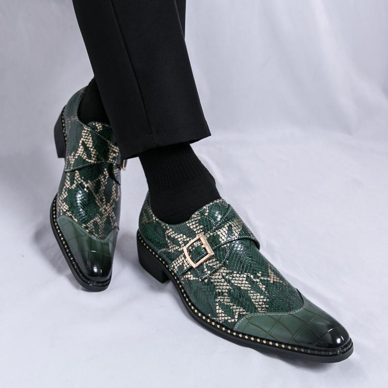 Fashion New Men's Leather Shoes Fashionable with Personalized Design Style Outdoor Leisure Trend Party Nightclub Adult Plus Size Shoes