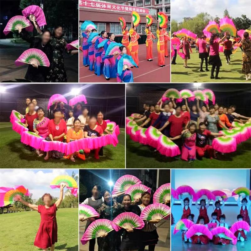 1PC provides a lightweight fitness dance fan that is easy to grip supports and is sturdy on both sides