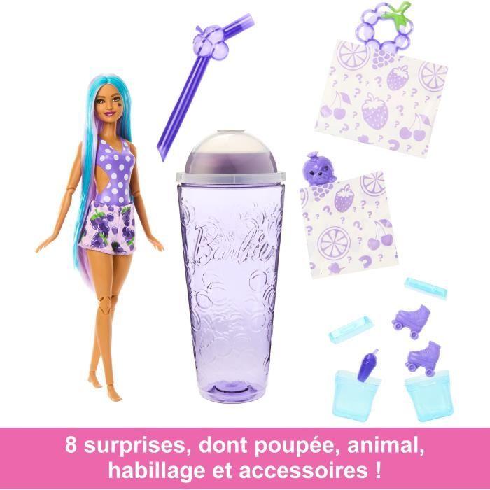 Barbie®-Pop Reveal Série Fruit-Poupée parfum jus de raisin pétillant HNW44
