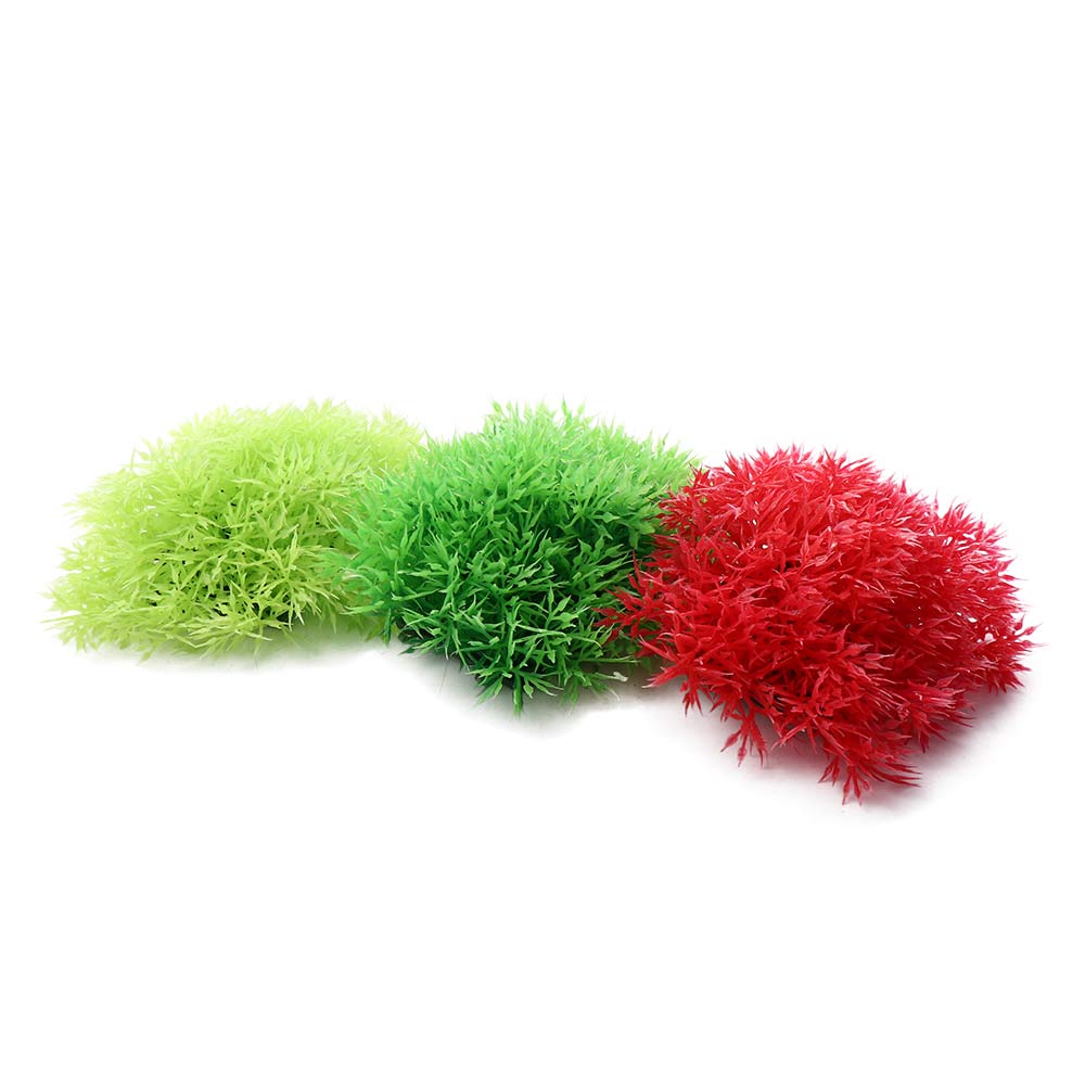 

Vivid Underwater Lifelike Artificial for Fish Tank Decor Water Grass Seaweed Aquarium Plants красный