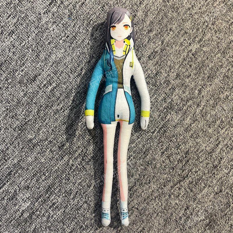 28cm Kanade Voisaki Project Sekai Plush Doll Flexible Wire Frame Poseable Body Twistable Shape Music Themed Collectors Gift