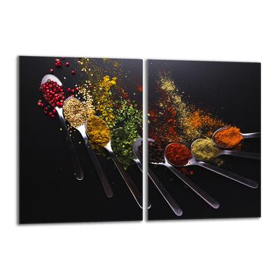 Glas-Kochfeld-Schutzplatte 2x40x52 Gewürze