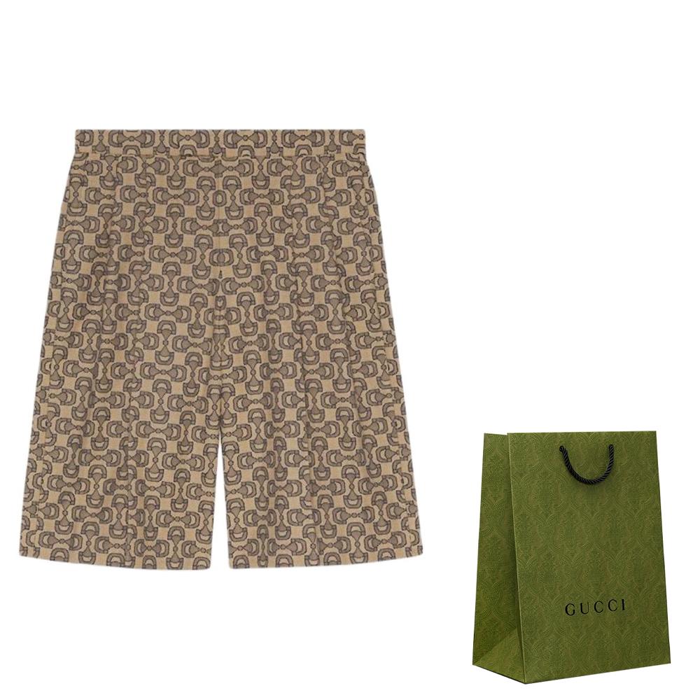 GUCCI SS23 Casual Shorts Men's Khaki 673181-ZAIM1-9078