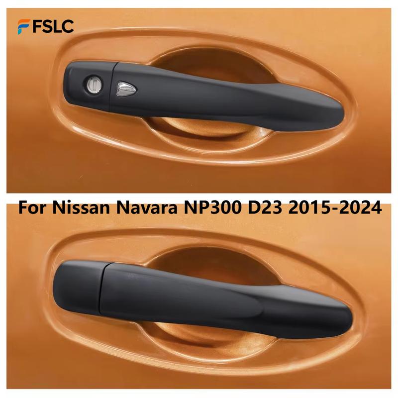 For Nissan Navara NP300 D23 2015-2024 Matte Black Keyless Door Handle Cover Trim Protector Exterior Accessories