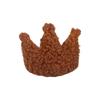 12Pcs Puffy Soft Teddy Plush Padded Patches Crown Appliques For DIY Clothes, Crafts, Hat, Bag, Woolen Gloves, Socks Decor