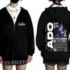 Ado World Tour 2025 Hibana Zipper Hoodie Men Women Clothing Fashion Japanese Style Streetwear Unisex Casual Fleece Zip Up Jacket