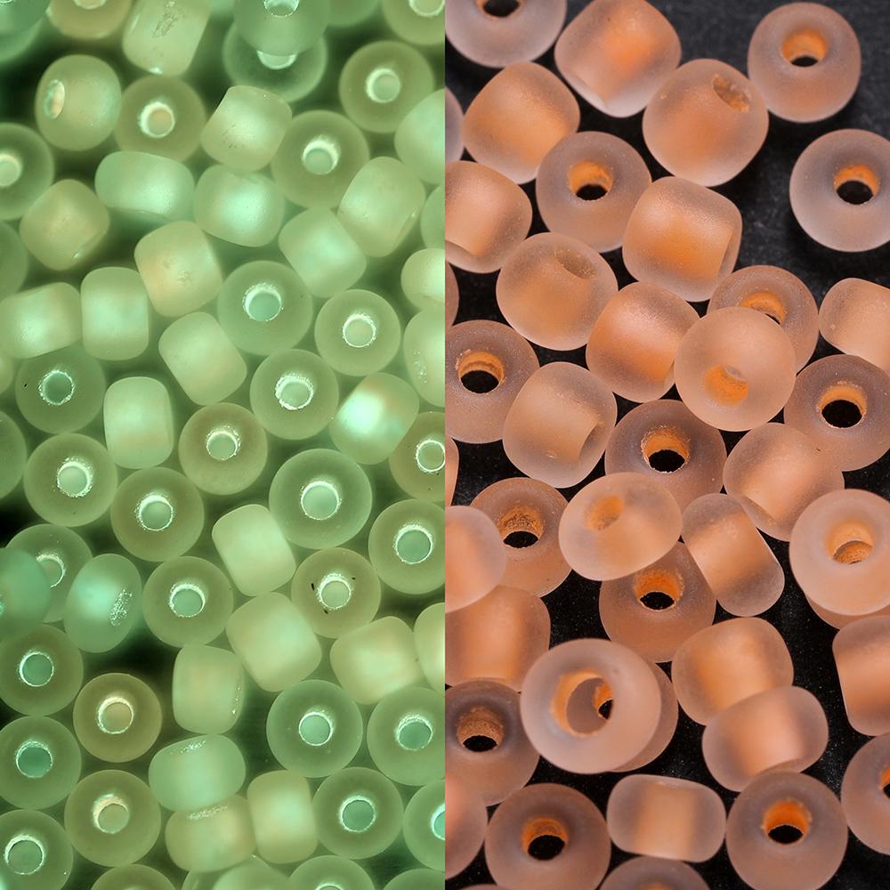600pcs 3mm Luminous Glass Seed Beads Glow In The Dark Loose Spacer Beads for DIY Jewellery Marking Necklace Bracelet Accessories