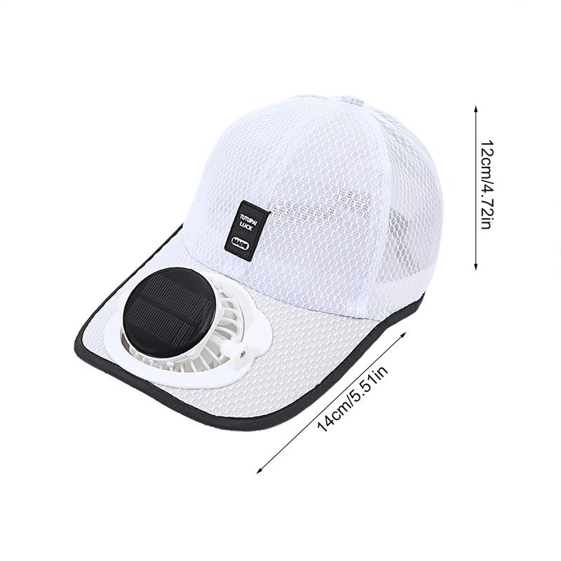 Summer Solar Charging With Fan Hat For Men And Women Breathable Mesh Sun Protection Outdoor Sunshade Duck Tongue Hat Beach Hat