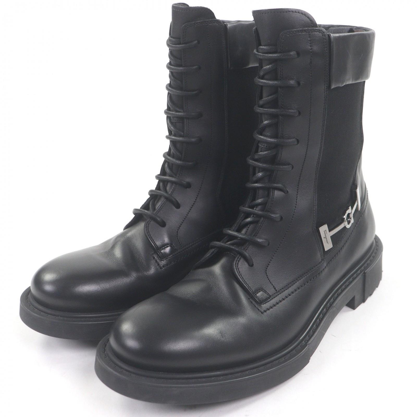 Отличные ботильоны Salvatore Ferragamo Gancini Серебристый Металл Шнуровка Б/У