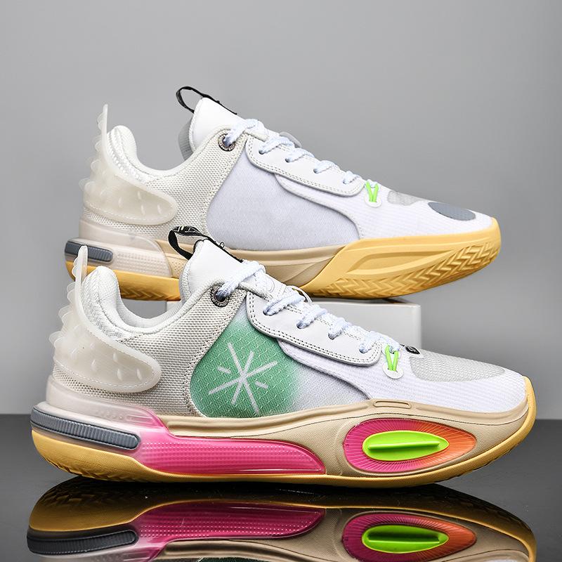 

Баскетбольні чоловічі літні туфлі, що дихають, мають відскок, амортизують, зносостійкі та протиковзкі практичні спортивні туфлі 42