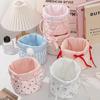 Quilting Cotton Storage Box Bow Storage Frame New Organizer Box  Home Decoration