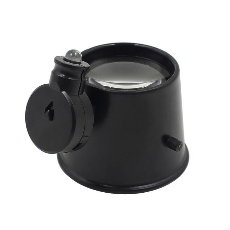 15X Loupe Magnifying with LED Light Glasses Lens for Watchmaker Watch Repairing Tools Eye Magnifier Clock Repair Accessories