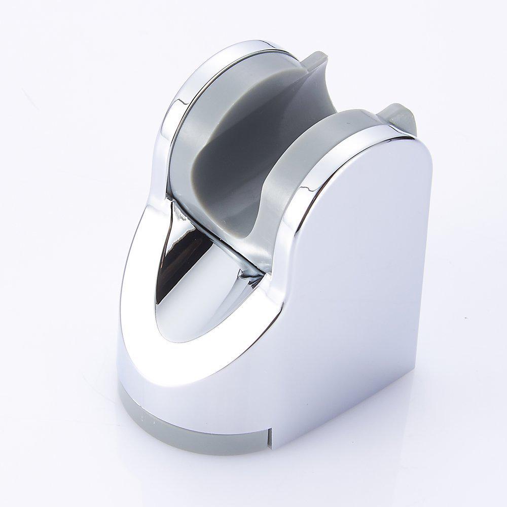 Adjustable Electroplated Shower Head Holder with Hose