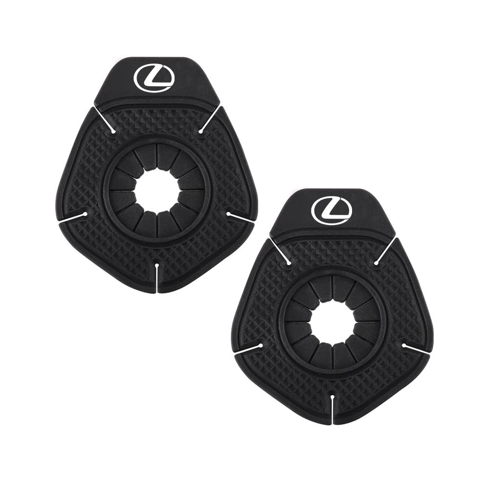 

Interior Stickers 2Pcs Car Windshield Wiper Hole Protective Cover Badge Accessorie For Lexus LS LC IS350 ES300h ES300 IS250 IS22 чёрный