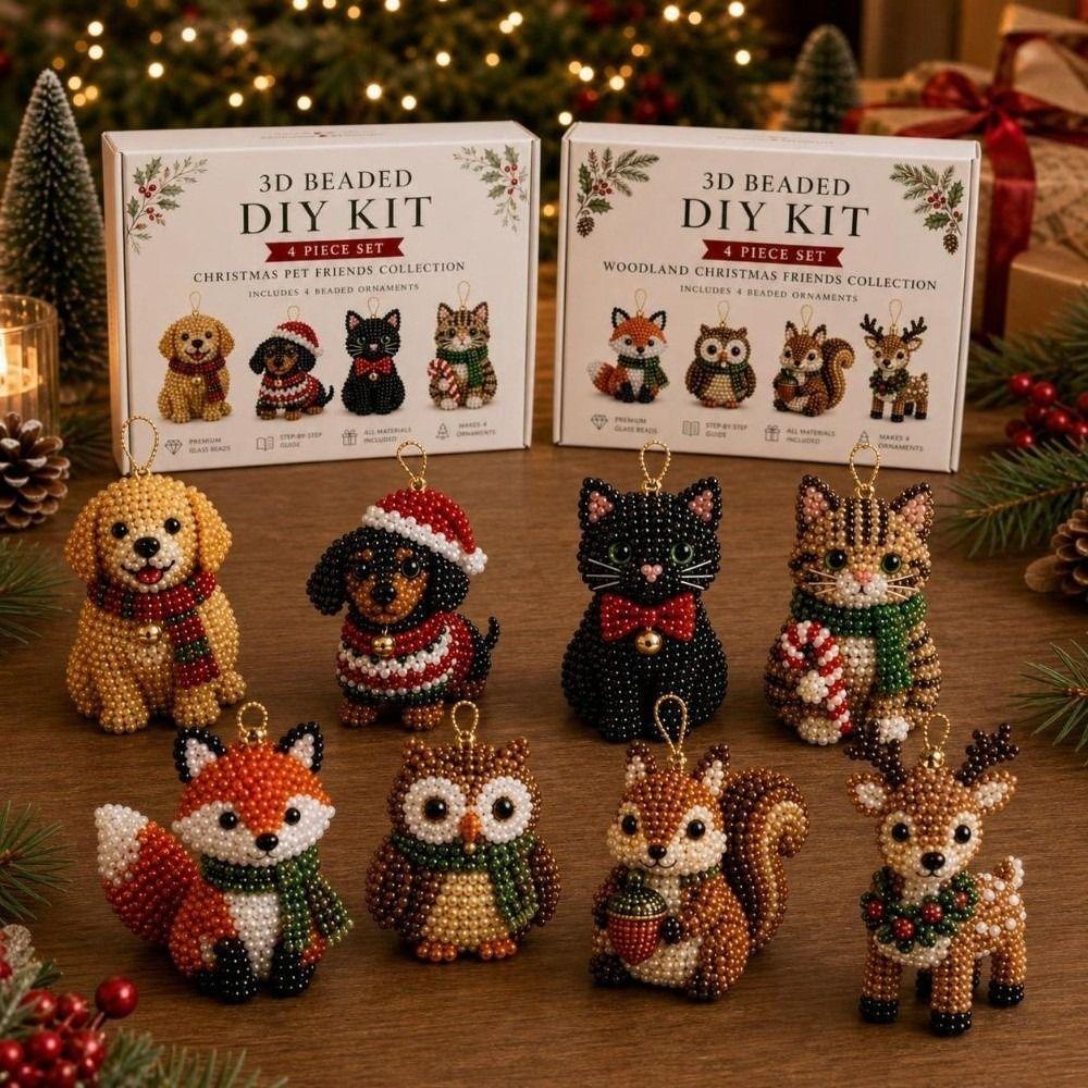 with Instructions Beaded Art Set Creative Beadwork Handmade Craft Kit for Beginners