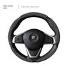 Car Steering Wheel Cover, Ultra-Thin Short Style, Suede, Winter Anti-Slip, Sweat-Absorbent, Unisex, Trendy Style, High-End Feel