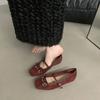 Fashion Ladies Shoes 2025 Shallow Women's High Heels Fashion Butterfly-knot New Metal Decoration Best Seller Buckle Mary Jane Shoes