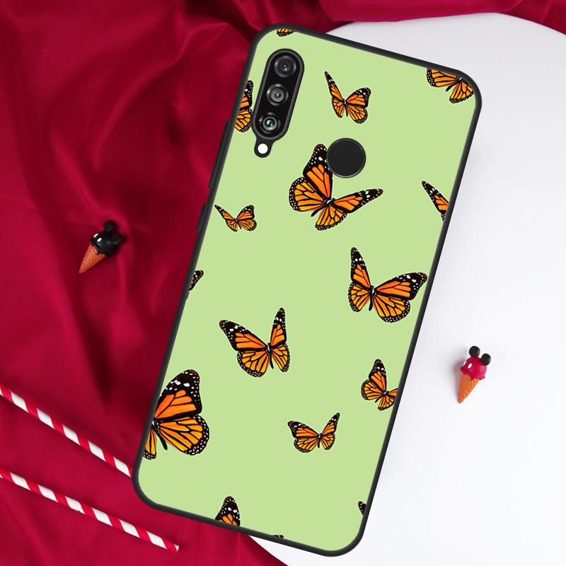 Cute Aesthetic Butterfly For Huawei Nova 12s 11i 12i 10 9 SE 5T Y91 Y90 Y60 Y70 Y72 Y61 P20 P40 P30 Lite P60 Pro Case