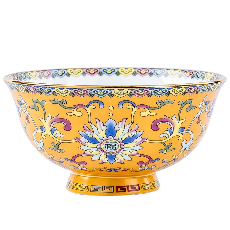 Linpan Hand-painted Dunhuang Enamel 80-Piece Luxury Dinnerware Set