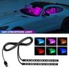 24 LED USB Car Foot Light Strip for Interior Decorative Lighting and Atmosphere Enhancement On Dashboard and Floor