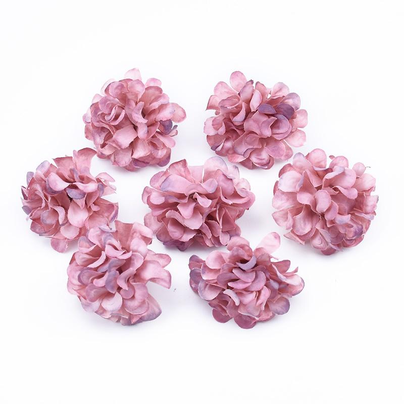 30/60 Stück Stickerei-Vasen Heimzimmer-Dekoration Hochzeit Braut-Accessoires Ausverkauf DIY-Bastelartikel Seiden-Nelke Künstliche Blumen