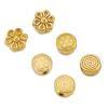 10pcs 6mm PVD Stainless Steel Spacer Beads Never Fade Big Hole Flower Necklace Beads For DIY Jewelry Making Bracelet Findings