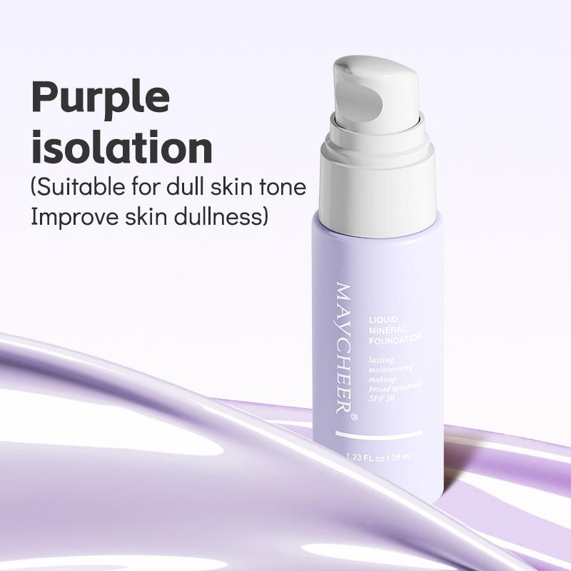 

35 мл Увлажняющий и Изолирующий Крем Корректор Цвета Кожи, База для Макияжа Коррекция Цвета Кожи, Консилер и Осветляющая База для Макияжа, Невидимые Поры 35ML фиолетовый