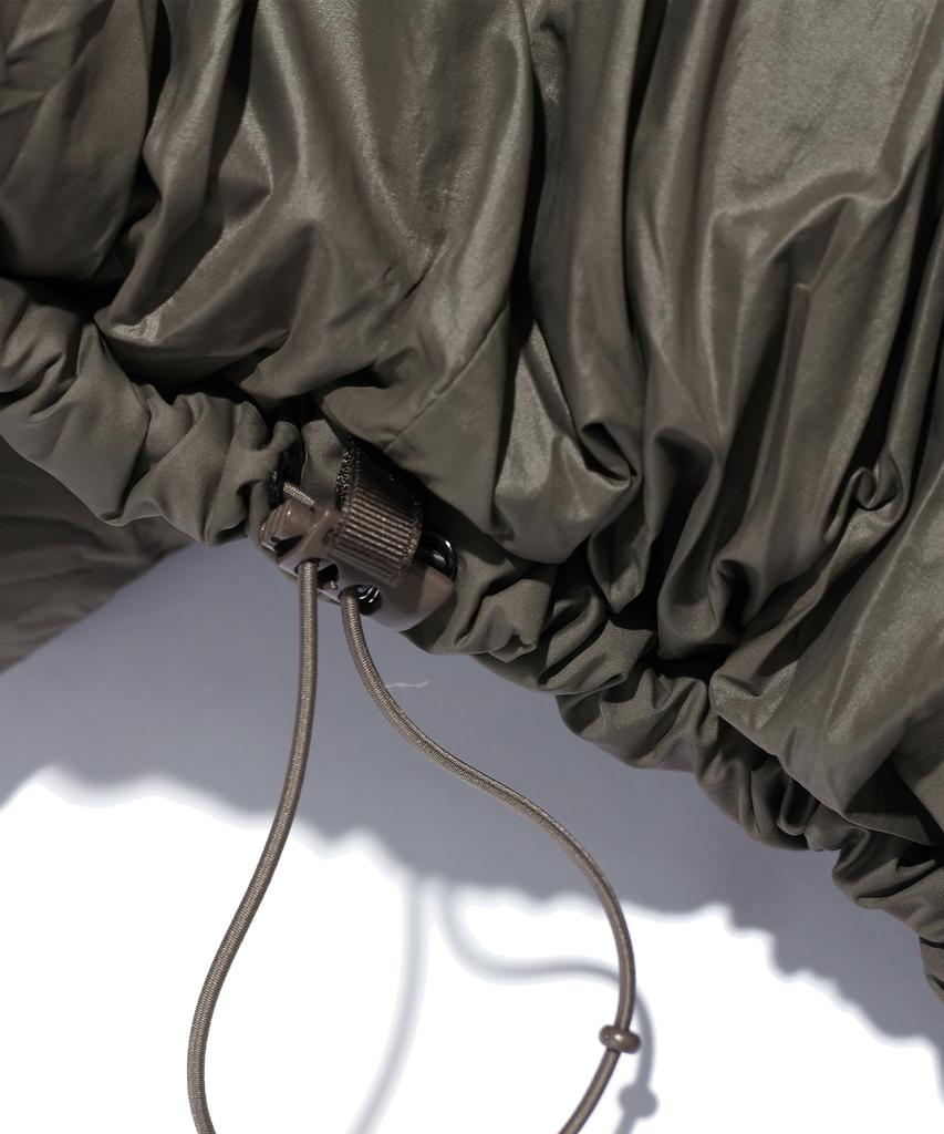 Iey Double Zip-Up Down Jacket Beige