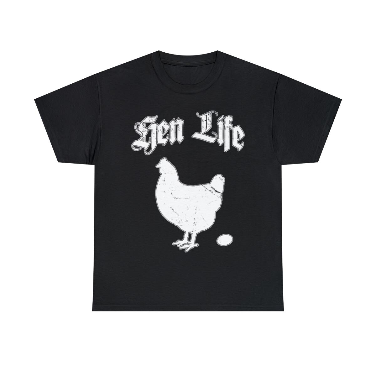 Hen Life Graphic Tee Shirt, S-5XL M