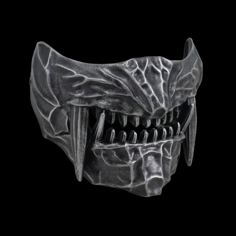 Halloween Harz Prajna Maske mit langem Zahndesign für Kostümpartys