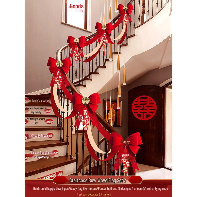 Wedding Handrail Decor: Stair & Balcony Floral Accents for Venue Styling