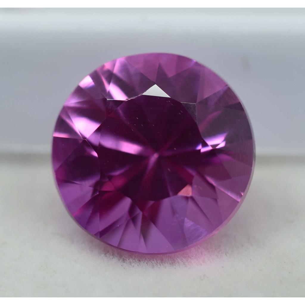 Natural Pink Sapphire Loose Gemstone Round Cut 8.25 Ct September Birthstone for Gem Collections