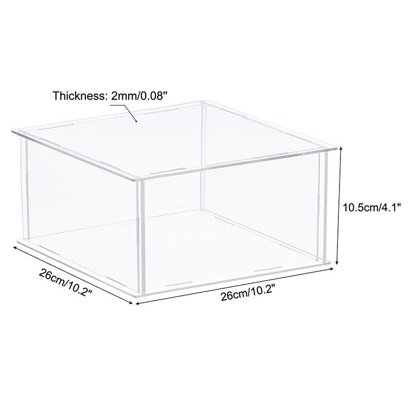 Acrylic Display Case for Collectibles Figures Toys Clear Plastic Box Cube Storage Box Assemble Dustproof Protection Showcase