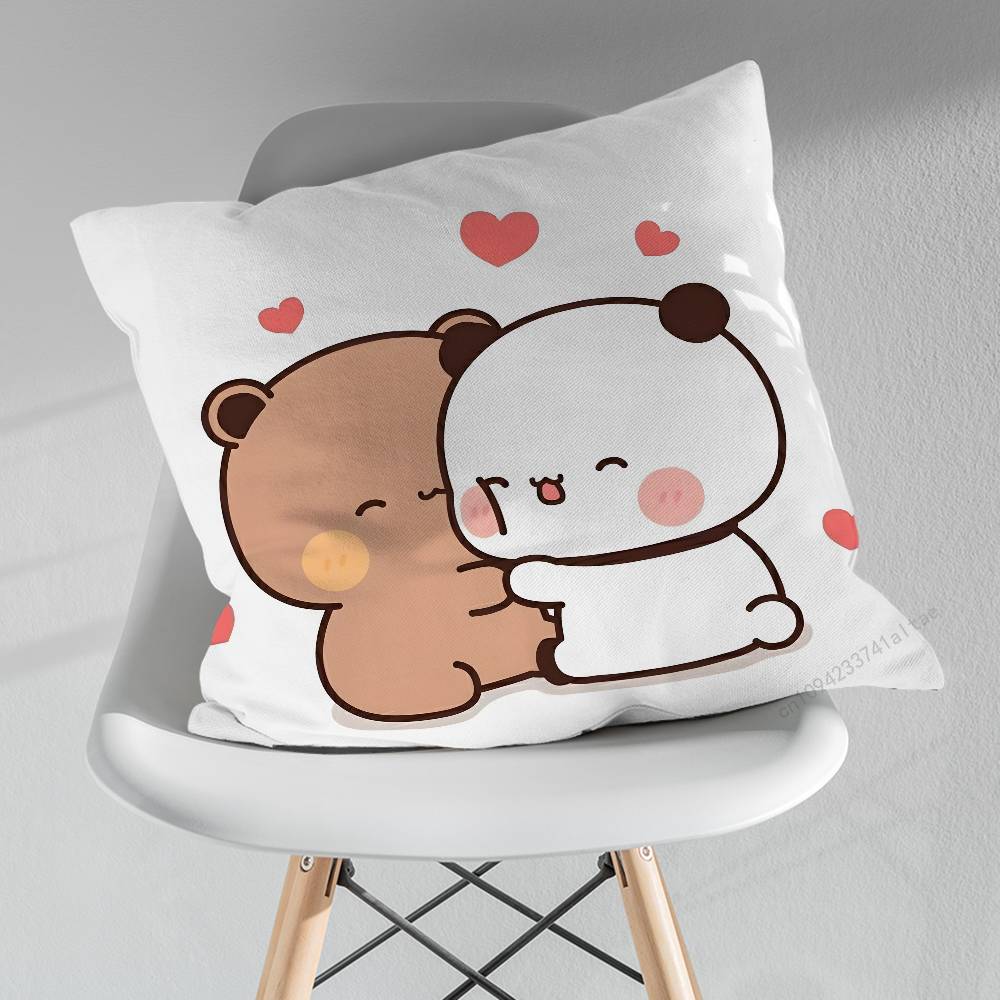 Cute BBubu DDudu Funny Pillowcase for Sofa Room Office Decor Printing  Merchandise AllMatch Cushion Cover
