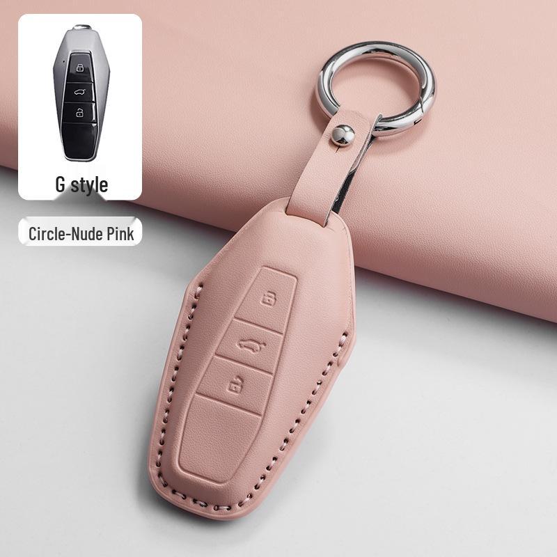 Chery iCAR Key Case for 03/3T/v23 Models, Rice White Shell Buckle Bag, Fashionable Cross-Border Design