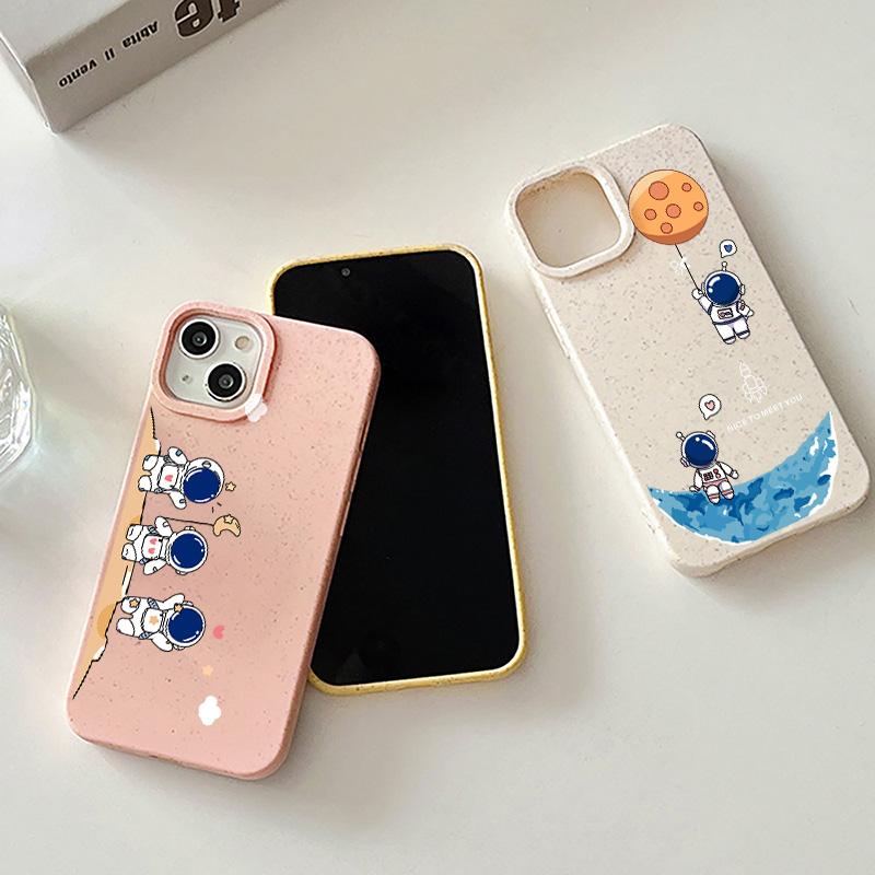 Mobile Phone Cases for iPhone 11 13 XR 15 Pro Max 12 14 Pro Max Case iPhone 16 7 Plus 8 Plus XS Max Degradable and Environmentally Friendly Anti-fall