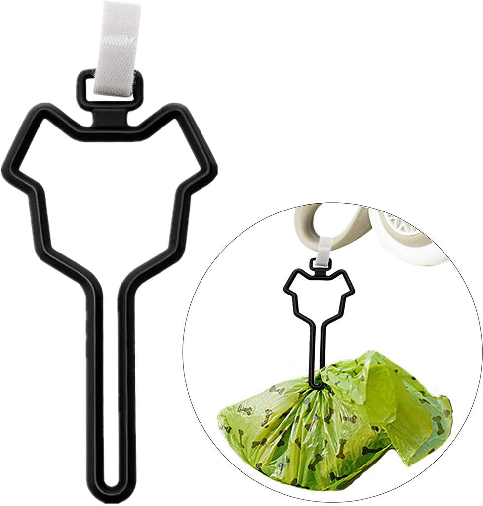 Lightweight Hands Free Waste Bag Carrier Large Bearing Capacity Dog Poo Bag Holder Leash Attachment