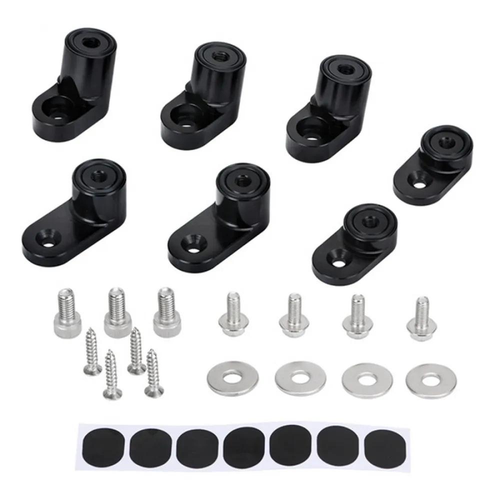 

Black Cnc Modified Rear Spoiler Wing Riser Kit For 13-18 Ford Focus St Hatchback