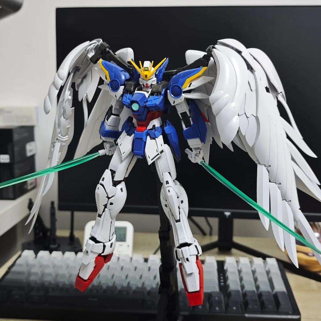 7703 1/100 Scale MG Wing Zero Ver.Ka Mecha Assembly Model Kit with Box  DIY Collectible Toy Gift for Boys  Hobby Lovers