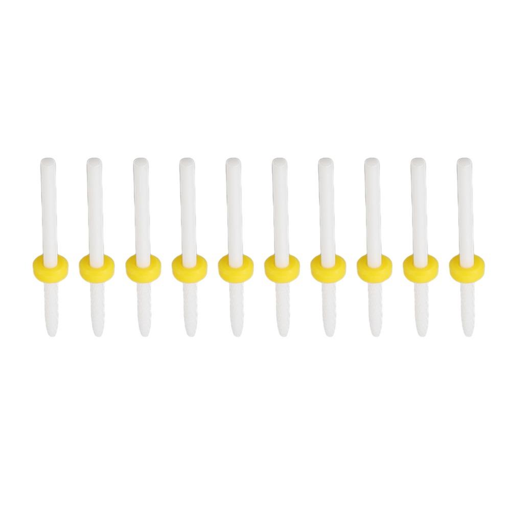 10PCS Gentle Grinding Cuticle Remover Bit Beginner Friendly Nail Drill Bit  Novice Use
