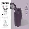 Isolierflasche - sigg - shield therm one - 1 Liter - recycelter Edelstahl - auslaufsicher