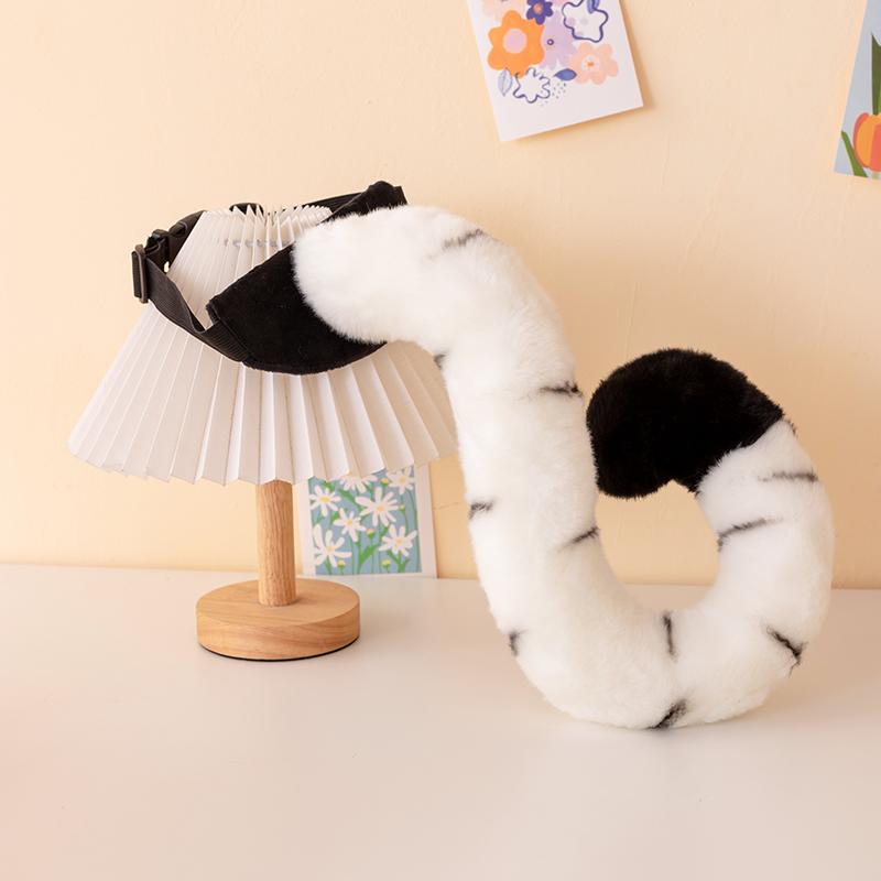 35cm Gesimuleerde Tijgerstaart Poot Pluche Speelgoed Realistisch Dier Pop Kinderen Scène Theater Familospel Aankleedpop beige
