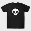 Men Black Print T-shirt Sid Skull No-Cut Transfer Paper Print Cotton Tshirt