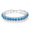 High-End Korean Blue Crystal Bracelet: European & American Light Luxury Cool Style Jewelry