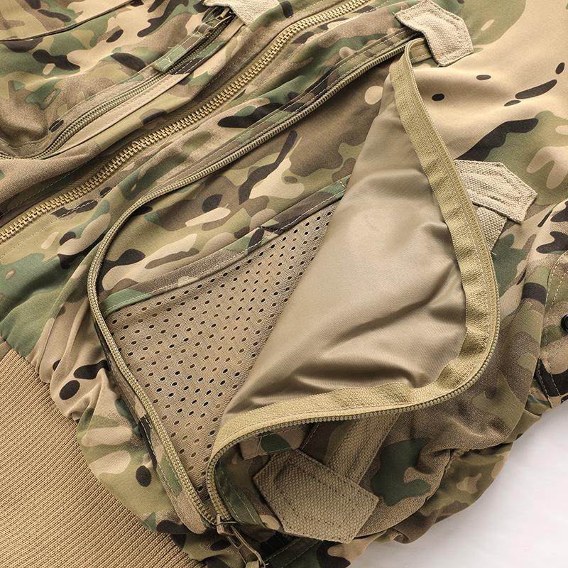 Giacca da baseball da pilota dell'Aeronautica 726 - Collo alto, stile workwear, resistente a graffi e usura, capospalla sottile.