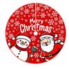 Snowflake Print Christmas Tree Skirt Santa Claus Printed Christmas Decoration  Home Holiday