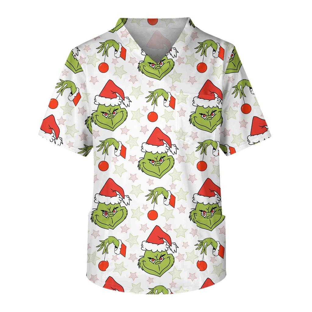 Pánské ležérní tričko s krátkým rukávem, véčkovým výstřihem a potiskem, s přední kapsou