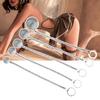 Anal Plug Universal Wide Application Glass Bead Anal Plug Transparent Ball Masturbator for Women