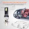 H4 H7 Car Headlight Bulb 7500K 24W Fog Lamp Super Bright LED Driving Lights 50000 Hours Life 12V-24V Car Replacement Accessories