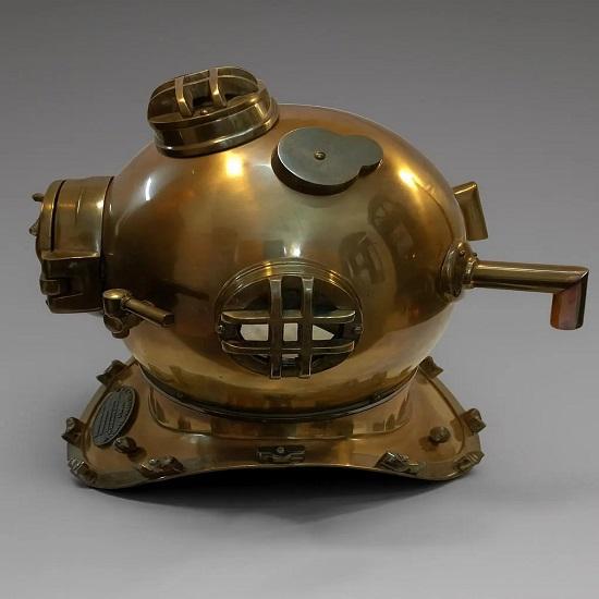 US Navy Mark V Deep Sea Scuba Divers Diving Helmet Nautical Decor